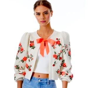 Alice & Olivia floral cardigan